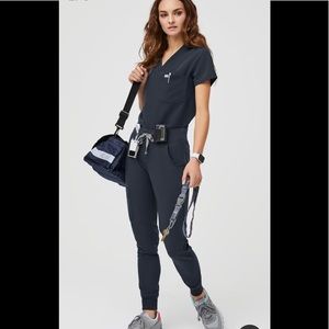 NWT FIGS Dark Harbor SET TOP XS Pants XXS Petite